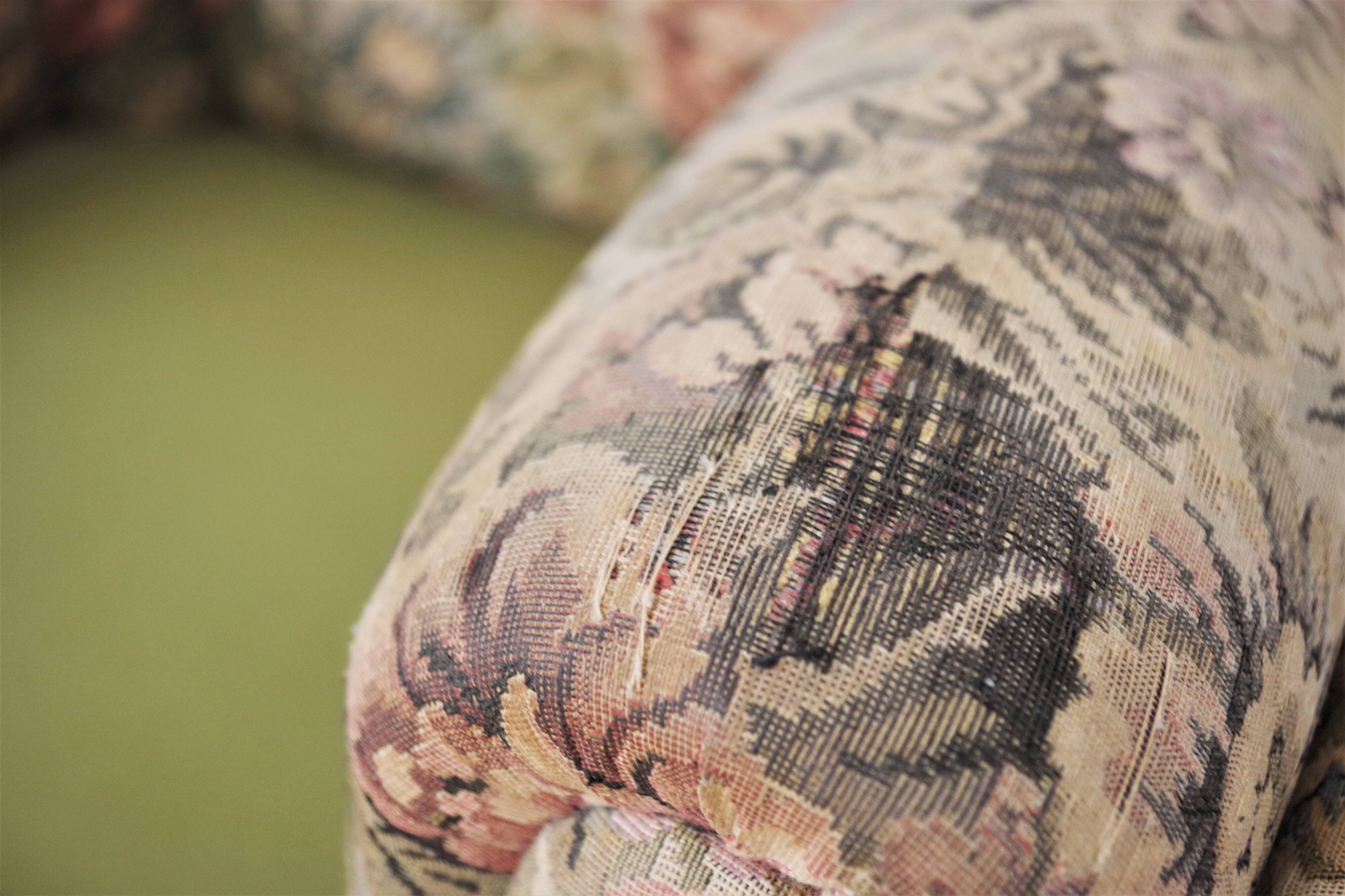 Baroque armchairs and sofa, 1950s, set of 3