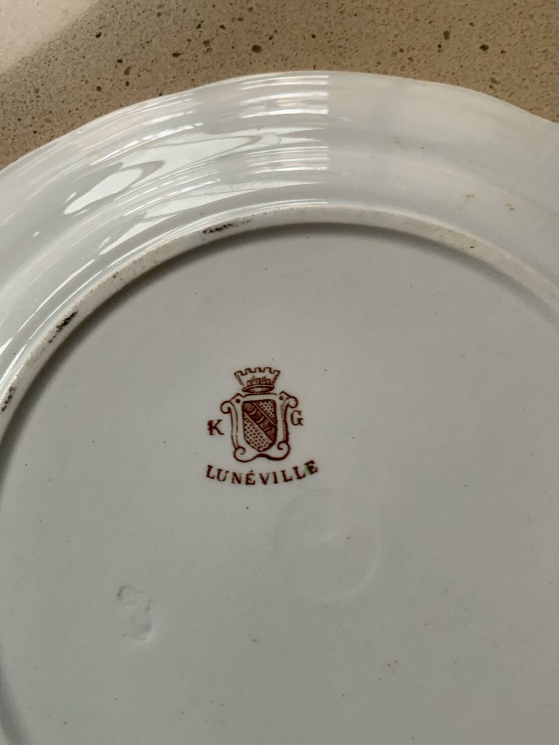 Set of 4 Lunéville plates