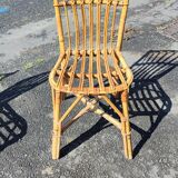4 rattan chairs from the 1960s