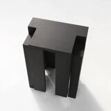 Black stackable stools of side tables (new) by Bram Vanderbeke, Belgium, 2017