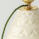 Art Deco pineapple table lamp by Charles Catteau with new Ikat silk shade, 1920s.