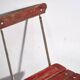 Antique red folding garden chairs (circa 1920). Set of 4 pieces