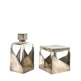 Coffret flacon de parfum et poudrier Art Déco, France 1930