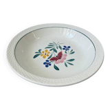 Plat Sarreguemines fabriqué en France et peint à la main