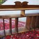 Oak bin shelf
