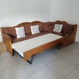 Corner sofa bed with pull-out bed