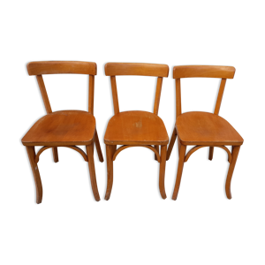 3 chaises de bistrot ancienne ss