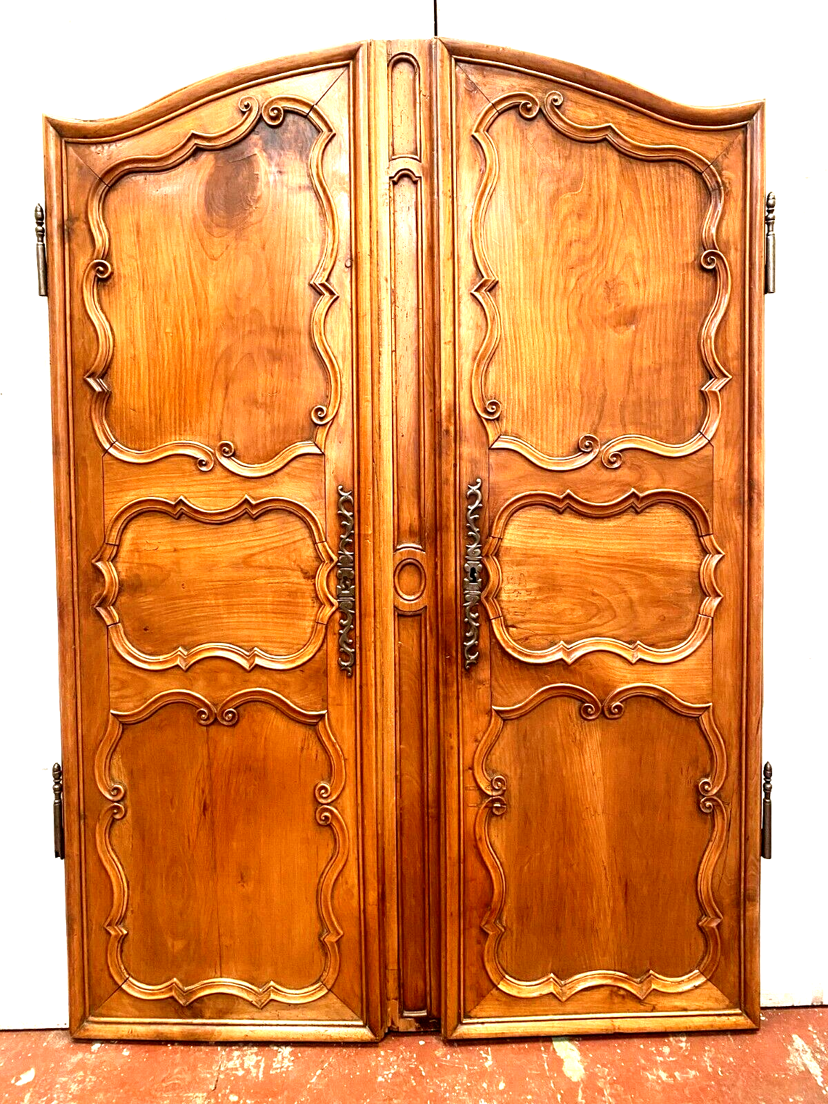 Pair of doors with solid cherry frame XVIII century