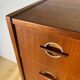 Danish 1960s teak chest of drawers with metal insert