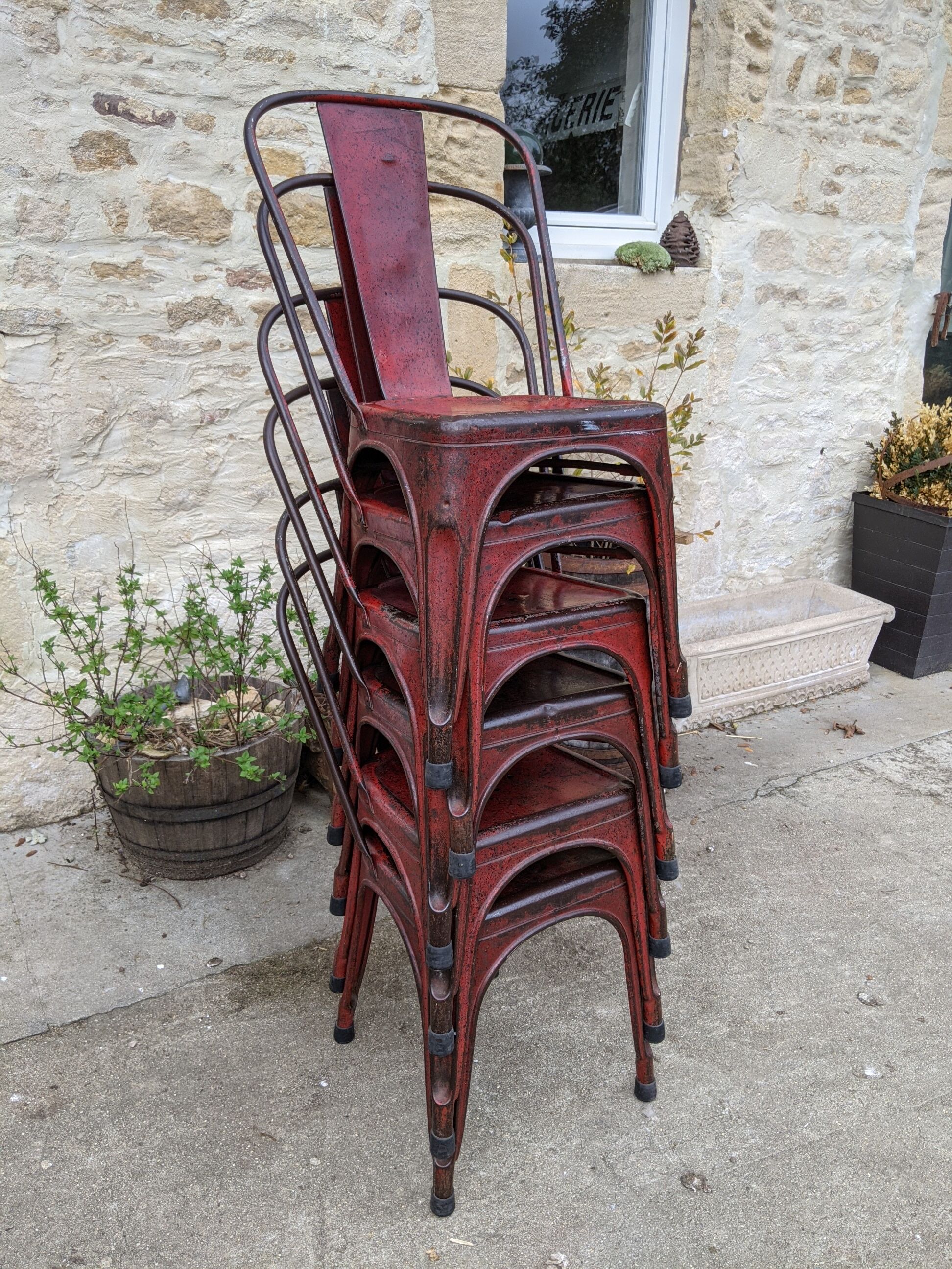 Lot de 6 chaises Tolix modèle A