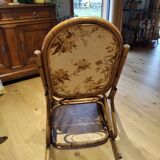Roching-Chair rattan and fabric