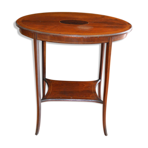 table guéridon en marqueterie