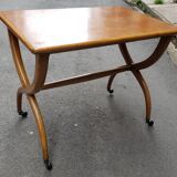 Side table on wheels Italian design 50s