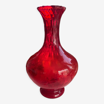 Vase en verre soufflé