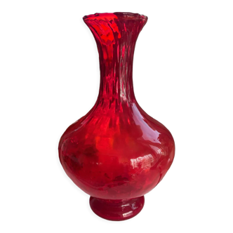 Vase en verre soufflé