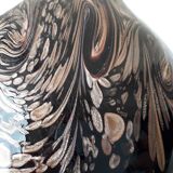 Nason glass vase with metal inclusions