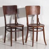 Anciennes chaises Thonet en bois courbé (c.1940). Ensemble de 4 pièces