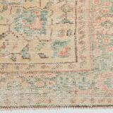 6x10 Peach Red Turkish Vintage Rug, 194x294Cm