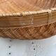 Panier rond en bambou asiatique