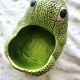 Vintage cache pot grenouille ceramique Jean Roger