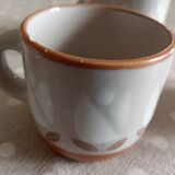 Tasses à café en grès émaillé