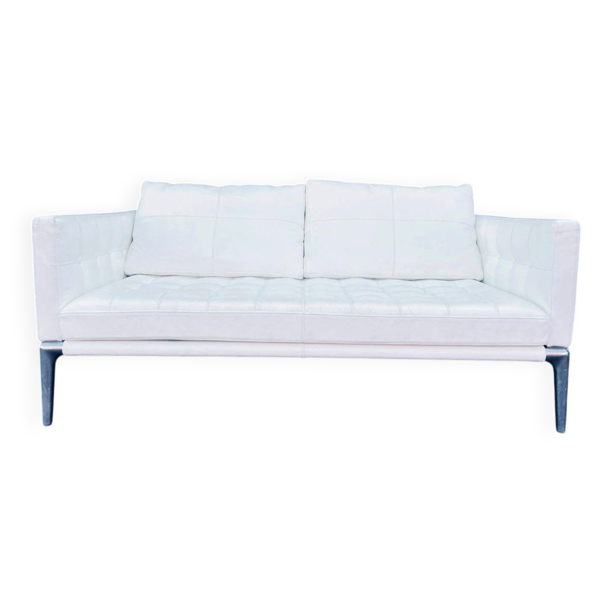 White leather flower sofa Philippe Starck x Cassina
