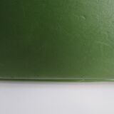 Valise hotesse de l'air vinyle vert vintage