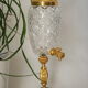 Fontaine à absinthe cristal taillé métal doré 1960