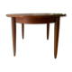 Vintage MDK extendable round table in teak, Scandinavian design from the 1960s.