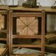 Set of 6 rustic oak chairs from the 1960s.