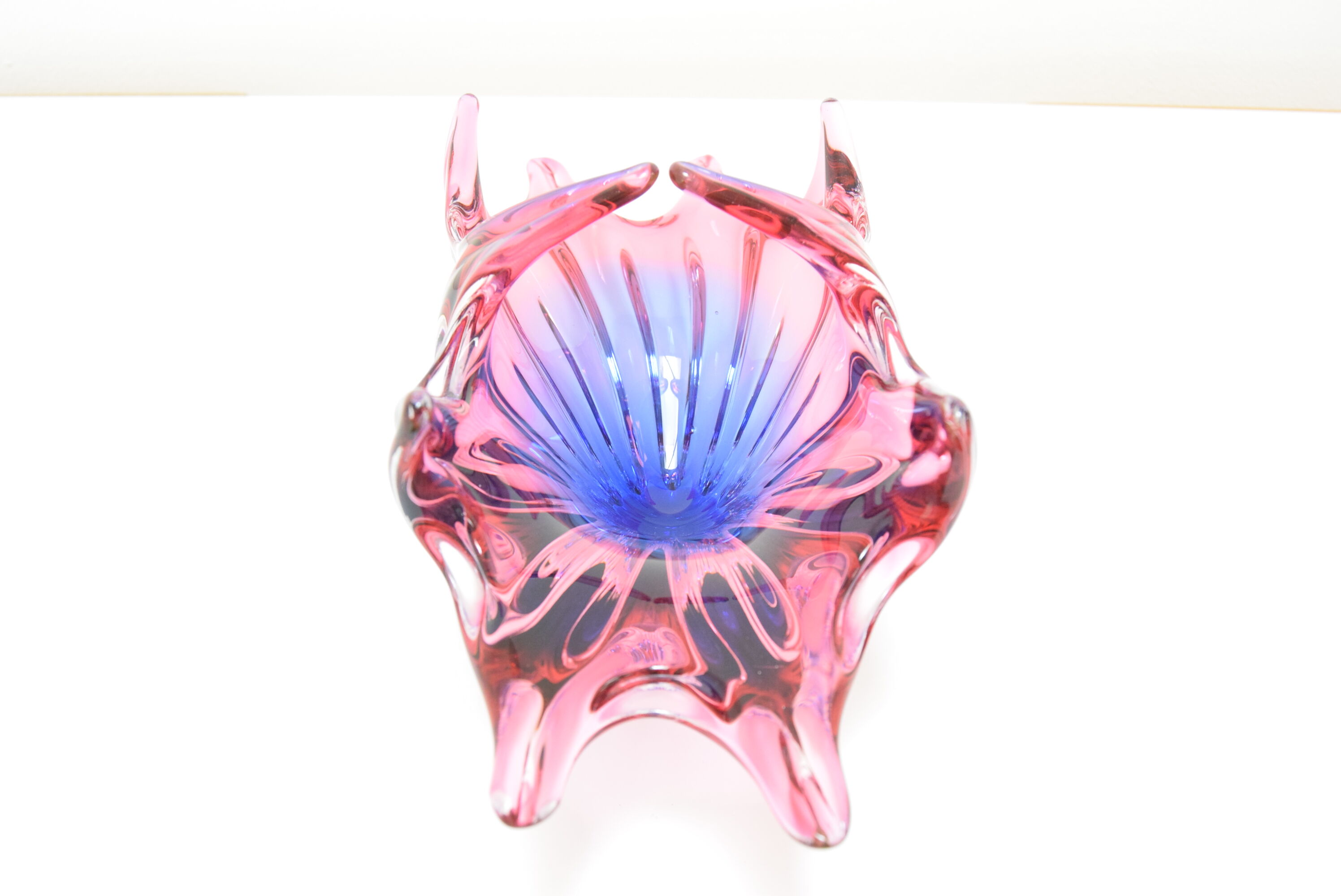 Art  Glass Bowl Designed by  Josef Hospodka for Chribska,1960's.