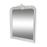 Mirror late 19th with decorated pediment. 115x88.