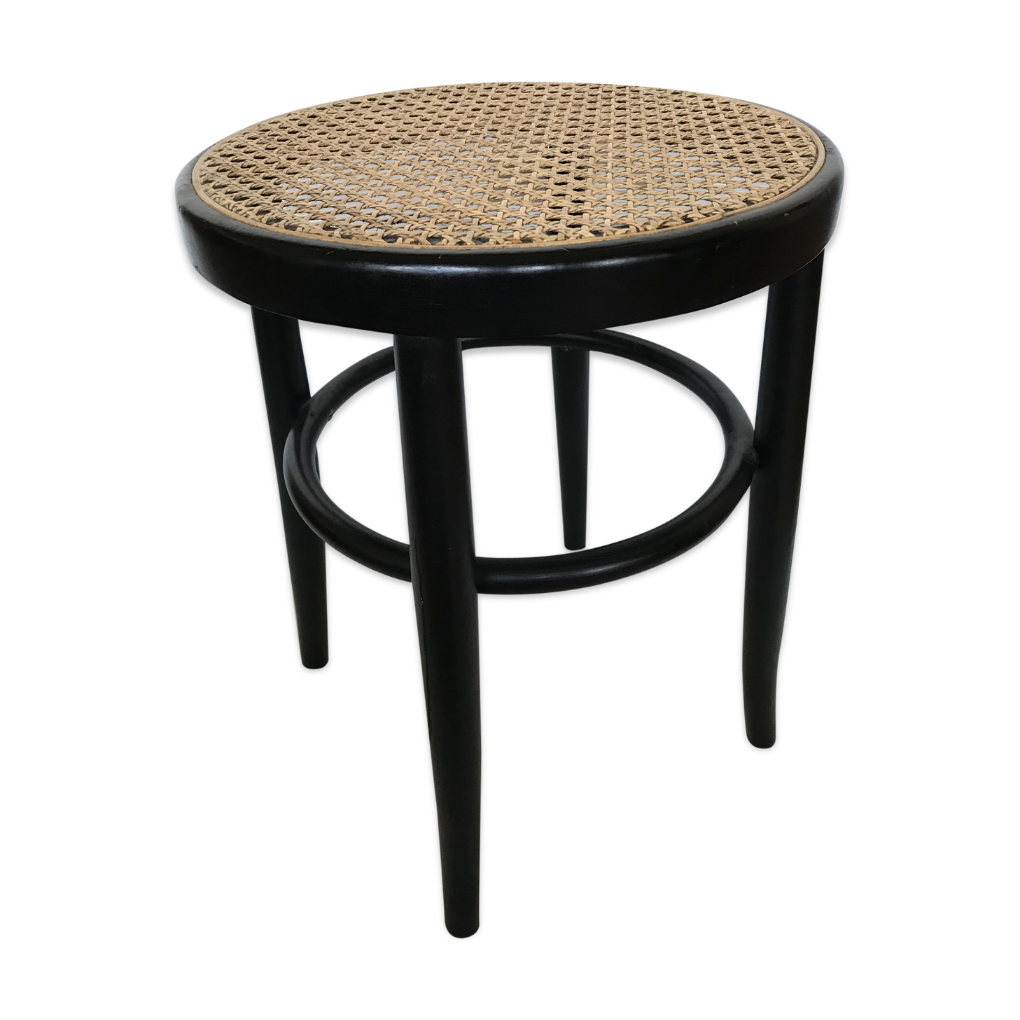 Stool wood and caning