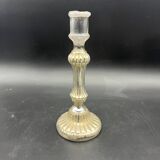Bougeoir en verre eglomisé XIXe 19e