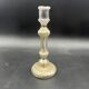 Bougeoir en verre eglomisé XIXe 19e