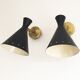Suite of 4 Italian design wall lights 1950