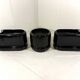 Luigi Colani set of 3 room dividing black planters 1970’s