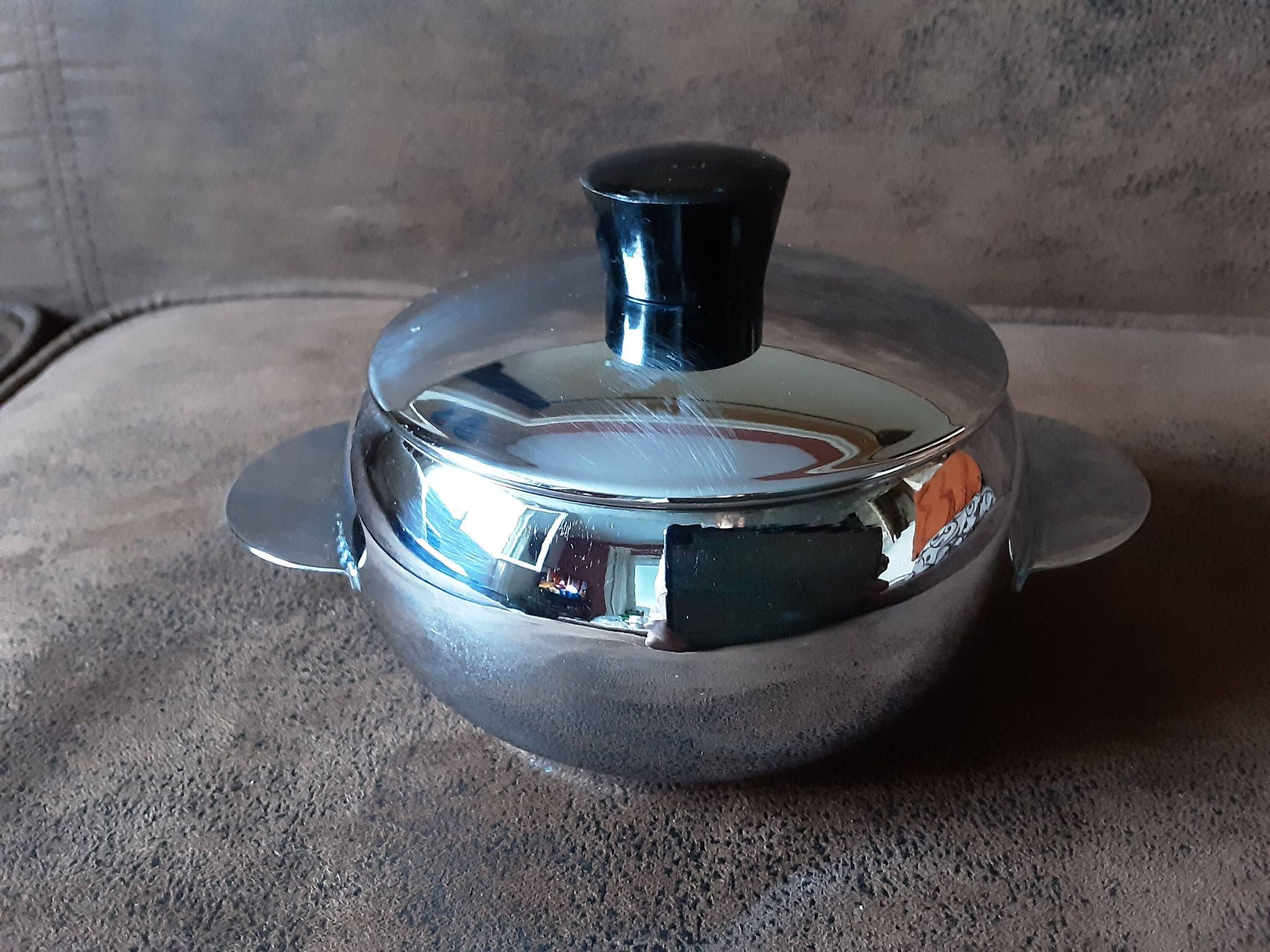 Sucrier inox vintage