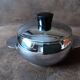Vintage stainless steel sugar bowl