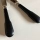 Set of 6 Christofle Vieux Paris knives in black Bakelite