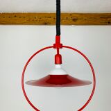 Suspension Rolly rises and falls space age 70s red