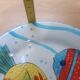 Dessert plates with a sea, beach theme.