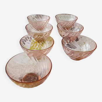 7 Rosaline Arcoroc bowls