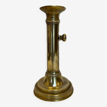 Old brass candle holder