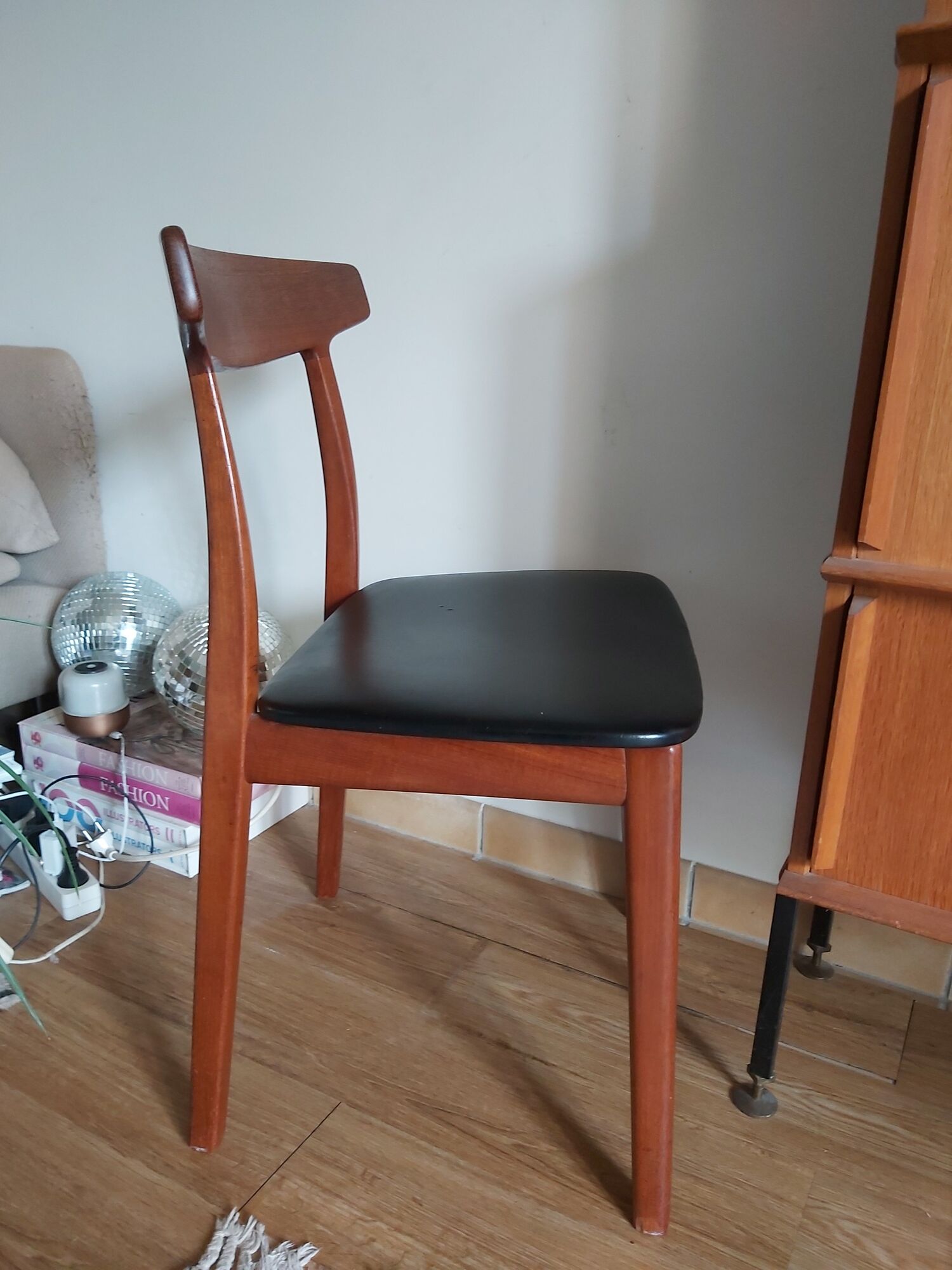 Teak chair by H Kjaenulf for Bruno Hansen of the 60s