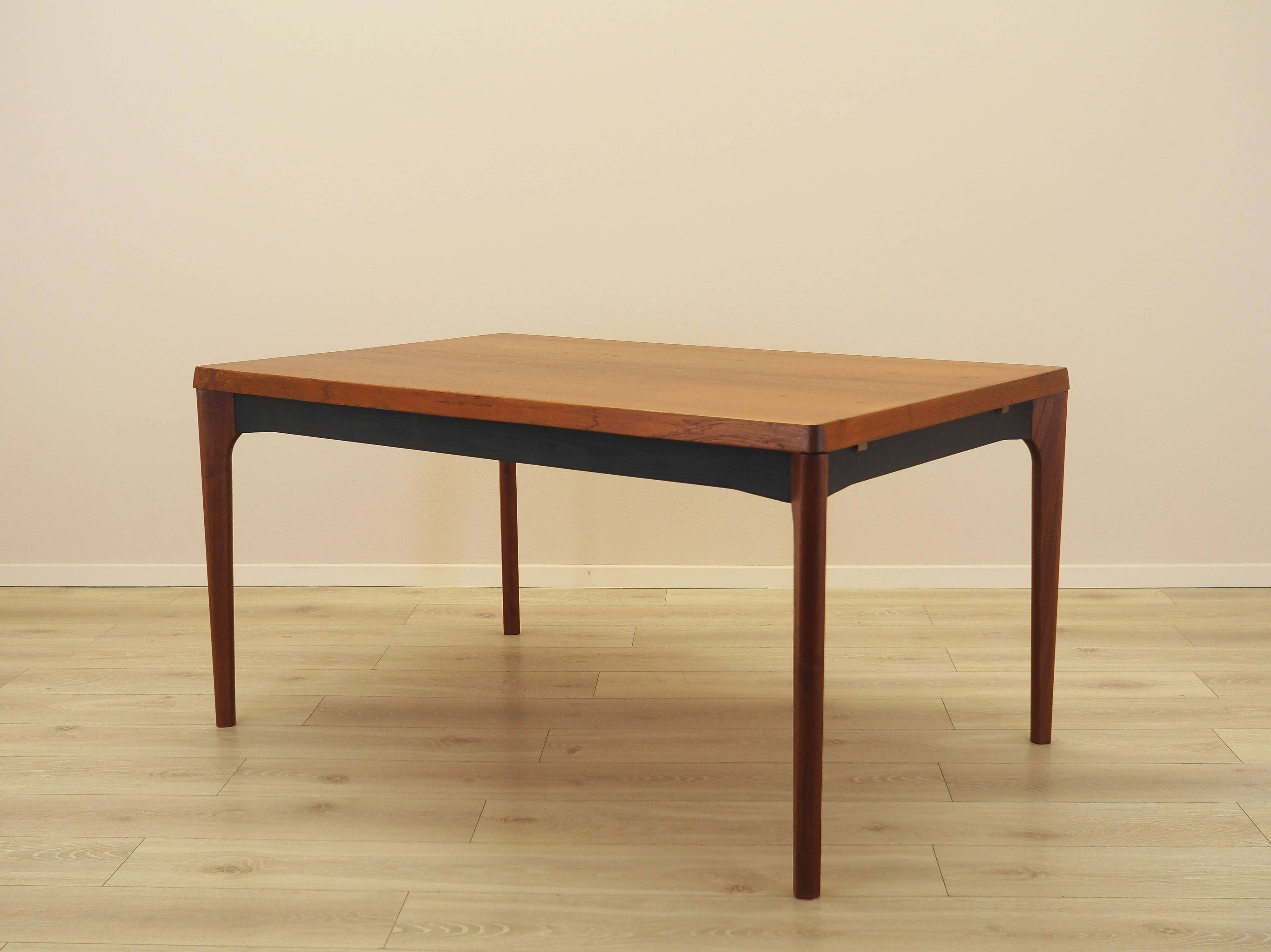Teak extending dining table Henning Kjærnulf, Vejle, 1960s