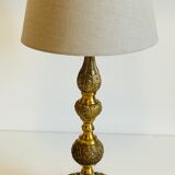 Lamp in brass solid and fabric