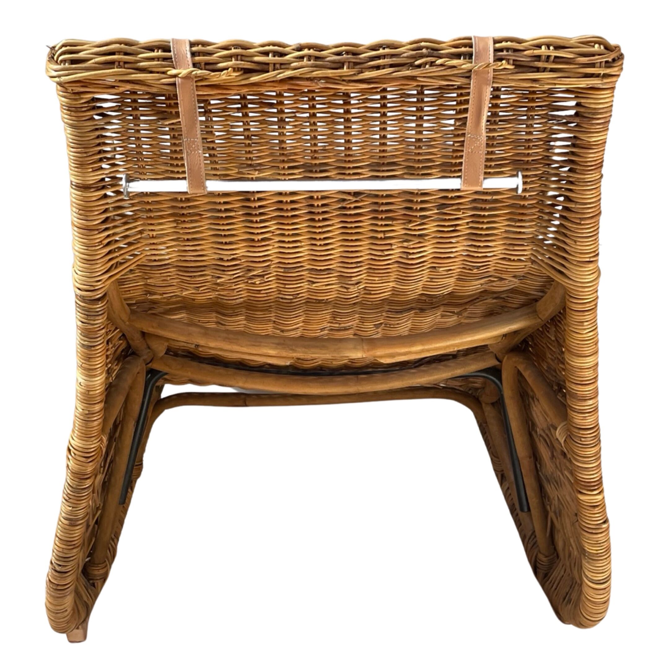 Karlskrona Rattan Wicker Chaise Lounge by Karl Malmvall for Ikea