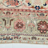 2x10 Faded Pink & Navy Blue Persian Runner Rug, 71x294Cm