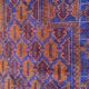 Persian wool rug in burgundy blue 130x85